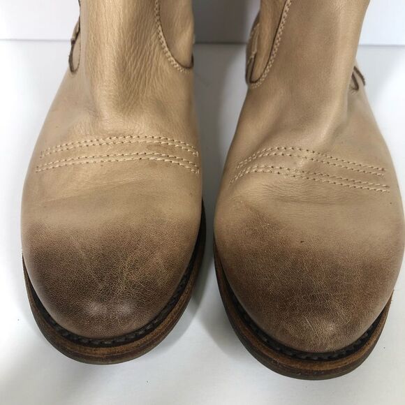 Blackstone Chelsea Side Zip Booties Taupe Western Inspired Ankle Boots 39 US 9 - Picture 4 of 9
